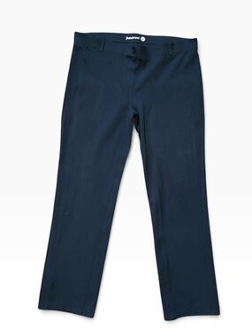 Betabrand Navy Classic DPYP Dress Pant Yoga Pant Straight Women's Size XXL